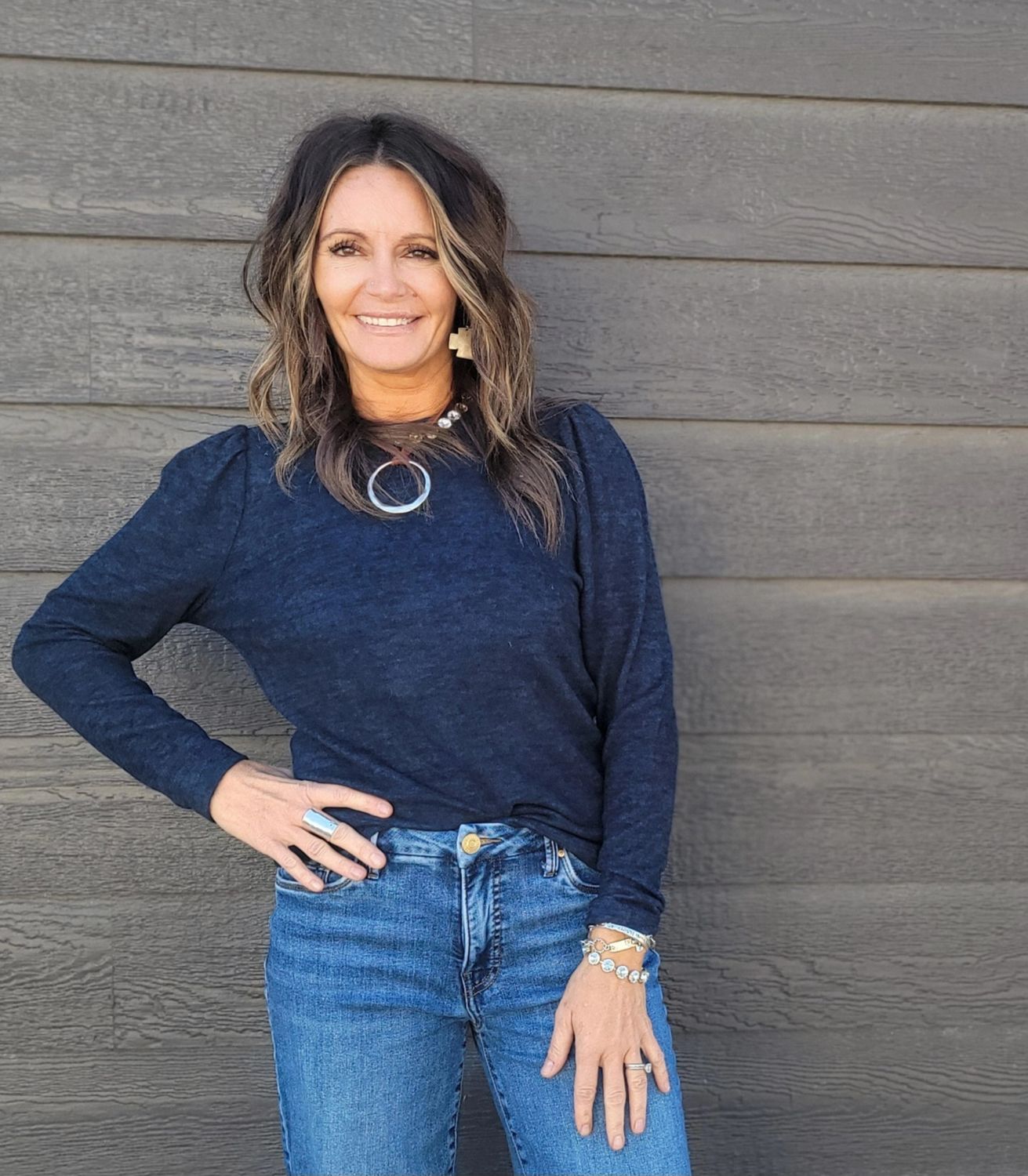 Liverpool L/S Crew D Navy Melange Liverpool L/S Crew D Navy Melange