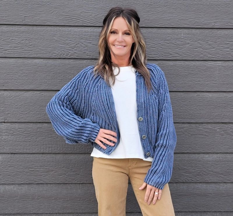 Free People Sweet Nothing Cardi Navy Free People Sweet Nothing Cardi Navy