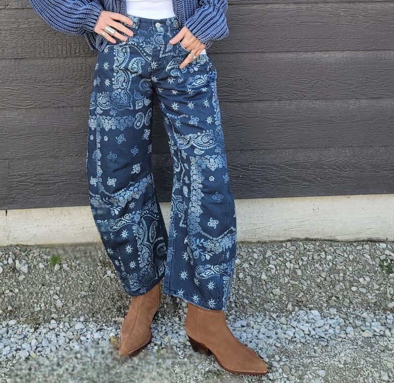 Free People Good Luck Barrel Navy Bandana