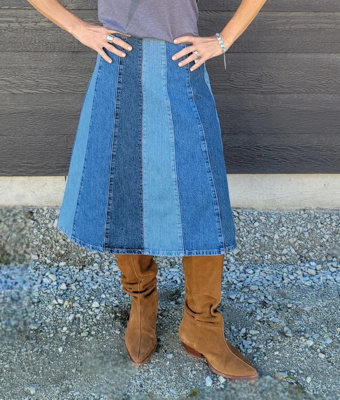 Free People Sunbeam Denim Midi Early Riser