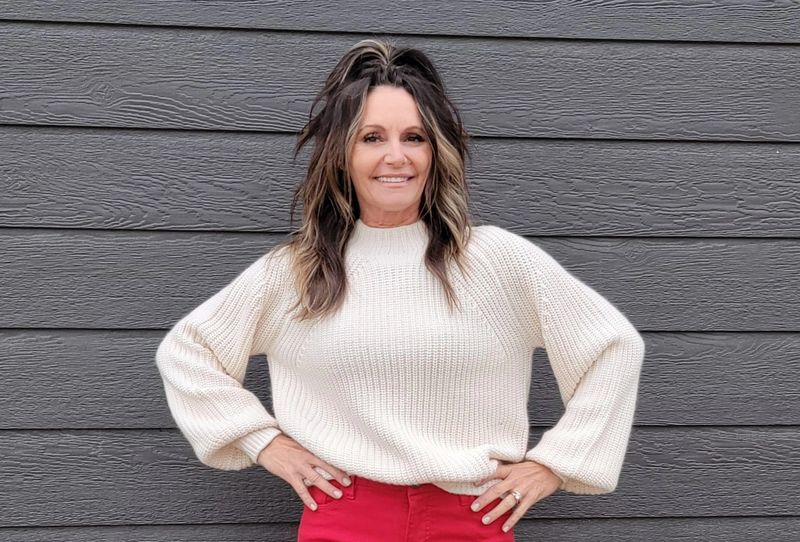 Elan Off White Sweater Mock Elan Off White Sweater Mock