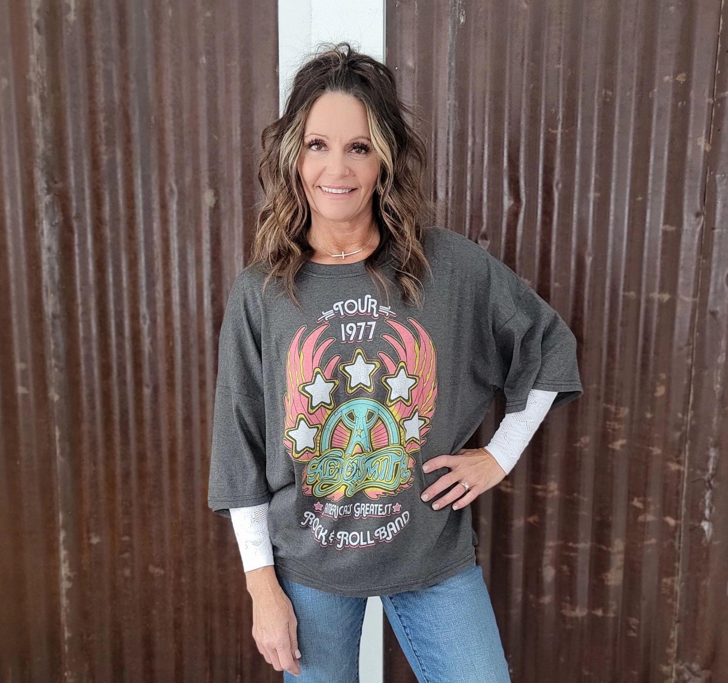 Recycled Karma Aeosmith Vintage Black Recycled Karma Aeosmith Vintage Black