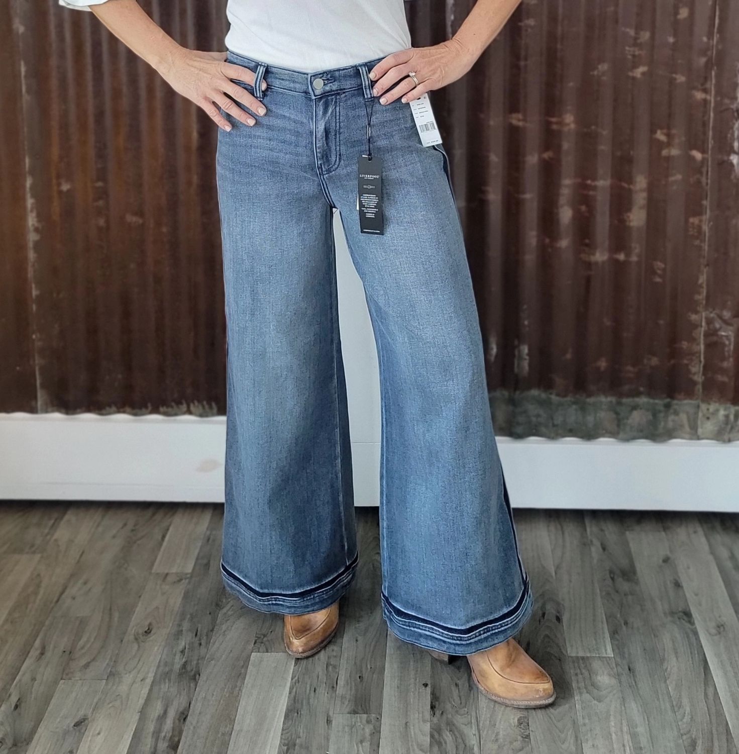 Liverpool Stride Wide Leg Reflection