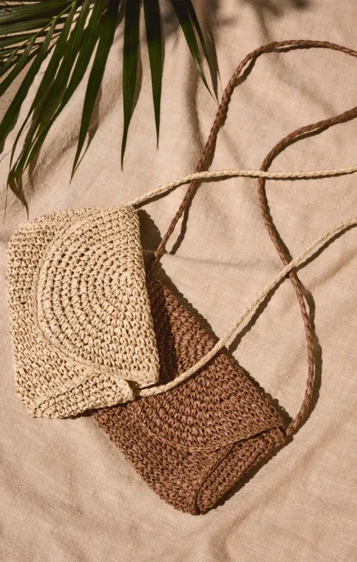 Z Supply Sand Dollar Mini Straw Bag