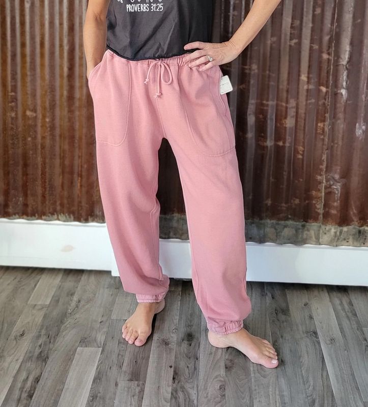 Intimately Fp Slow It Down Jogger Rose Dawn