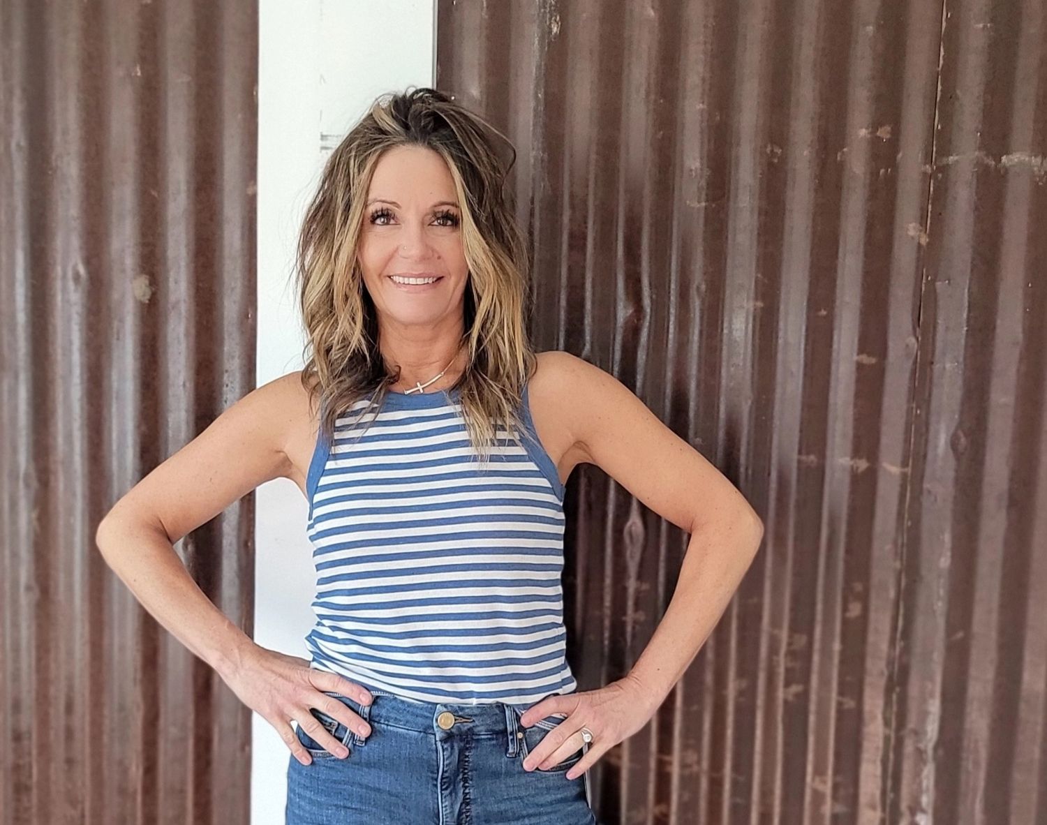 Z Supply Select Striped Tank Calypso Blue Z Supply Select Striped Tank Calypso Blue