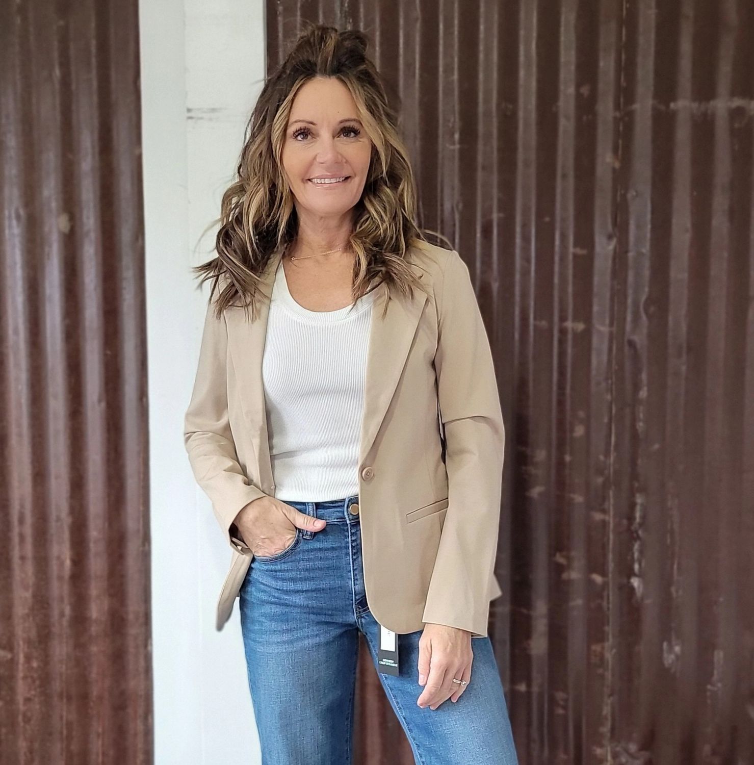 Liverpool Biscutt Tan Blazer