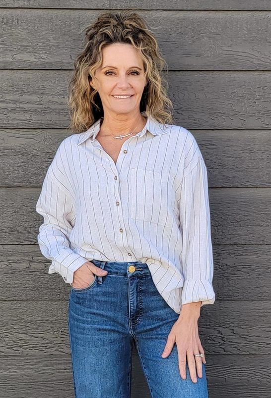 Z Supply Alfie Striped Button Up Linen Z Supply Alfie Striped Button Up Linen