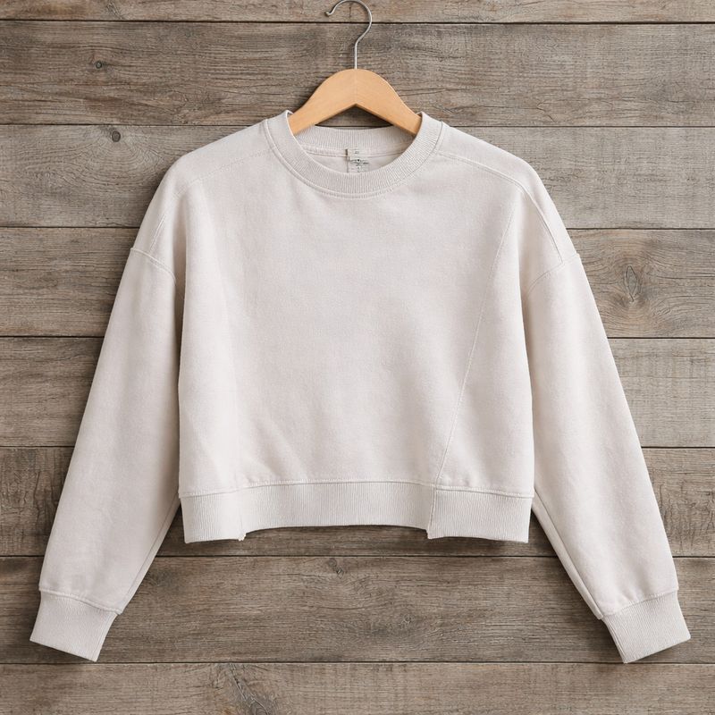 Elan Crew Neck Sweatshirt Stone Elan Crew Neck Sweatshirt Stone