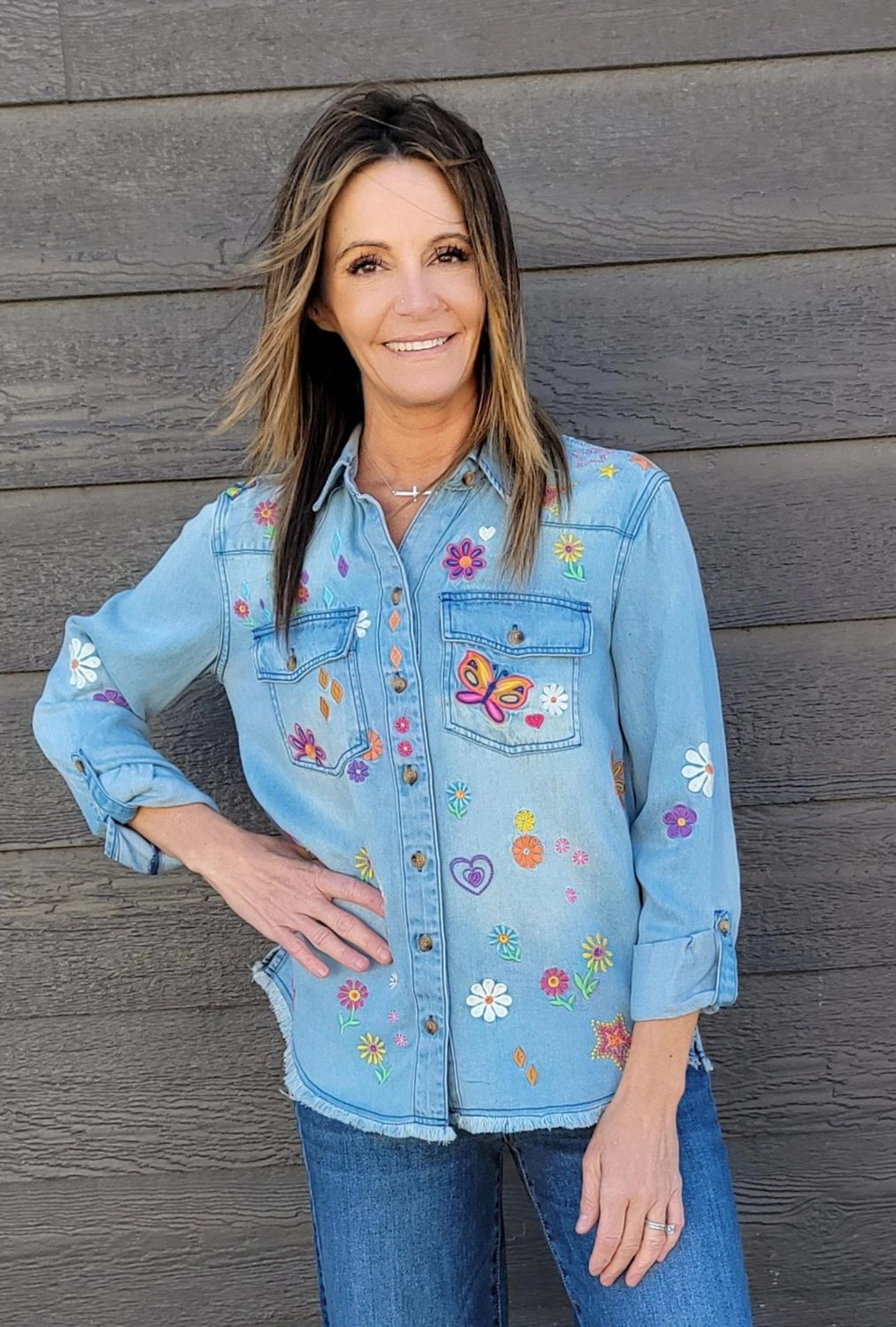 John Mark Embroidered Blouse John Mark Embroidered Blouse