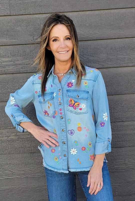 John Mark Embroidered Blouse John Mark Embroidered Blouse