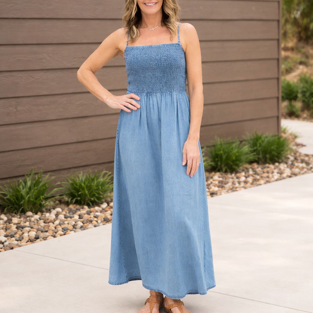 Z Supply Bayside Chambray Midi Dress