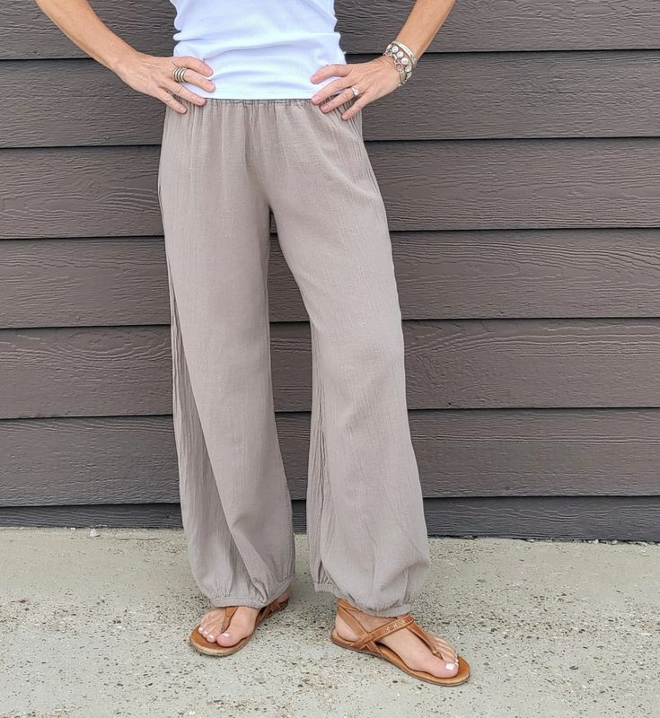 Oh My Gauze Sugar Taupe Pant