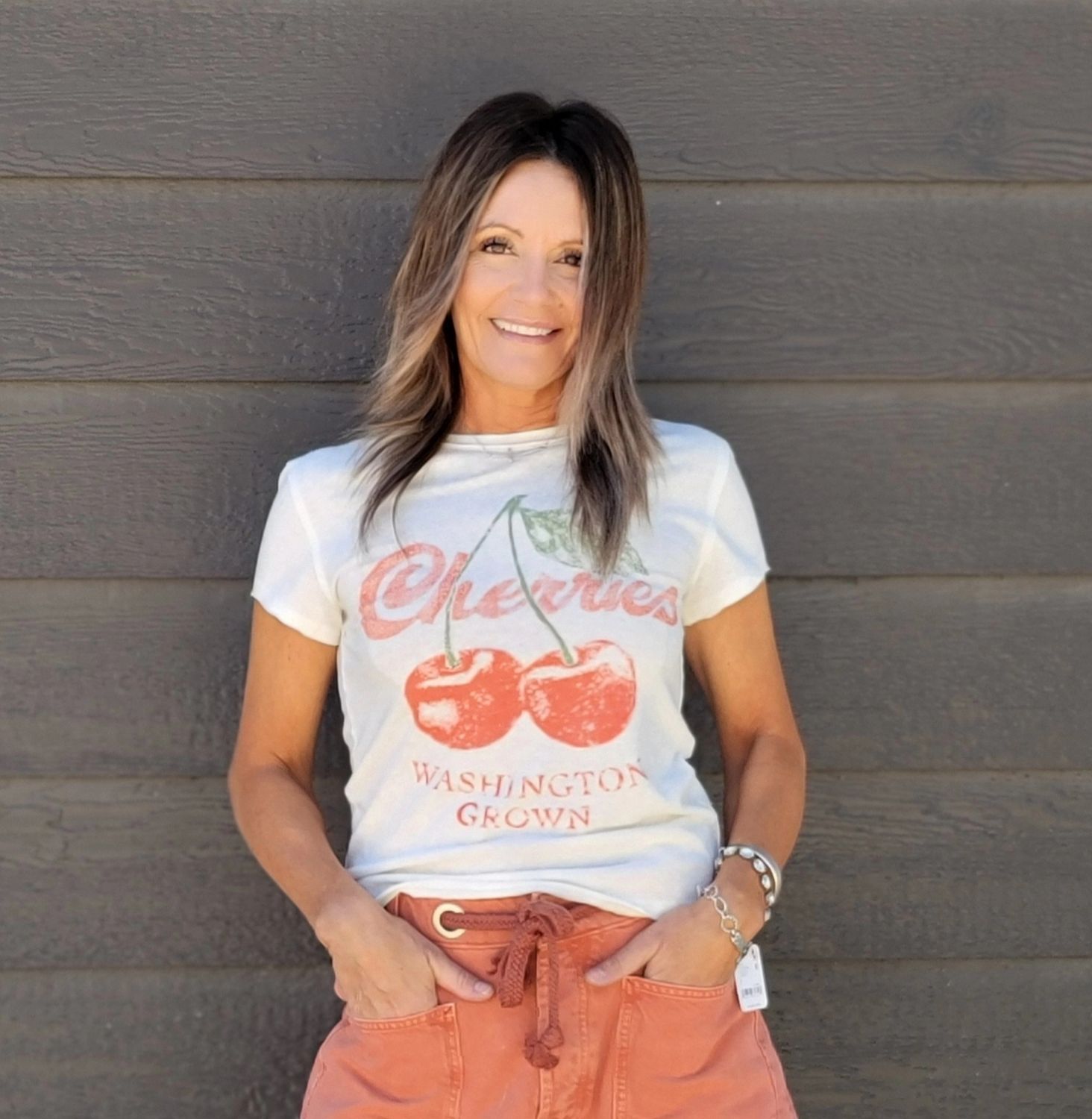 Free People Nova Tee Graphic Cherry Free People Nova Tee Graphic Cherry