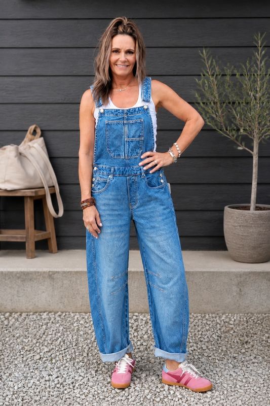 Free People Good Luck Overall Ultra light Beam