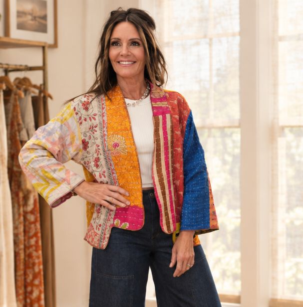 Sterling Styles Patchwork Jacket Sterling Styles Patchwork Jacket