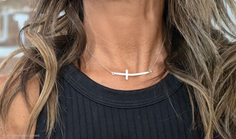 Sterling Sideways Cross
