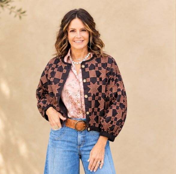 Ivy Jane Quilt Star Jacket Black Ivy Jane Quilt Star Jacket Black