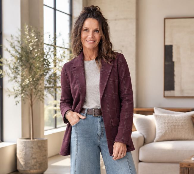 Liverpool Boyfriend Blazer Burgandy Liverpool Boyfriend Blazer Burgandy