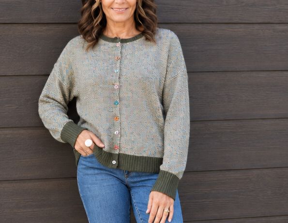 Staccato Pinstriped Cardi Staccato Pinstriped Cardi
