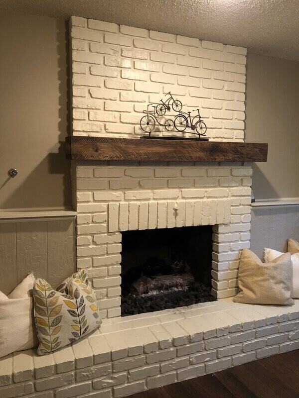 Walnut Wood Mantel