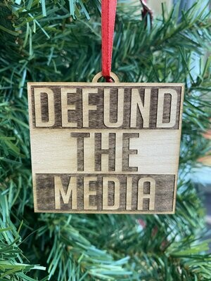 Defund The Media Ornament
