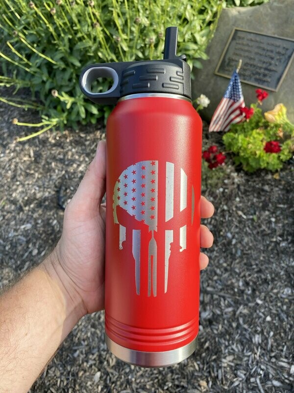 Punisher 32oz Yeti Style Water Bottle