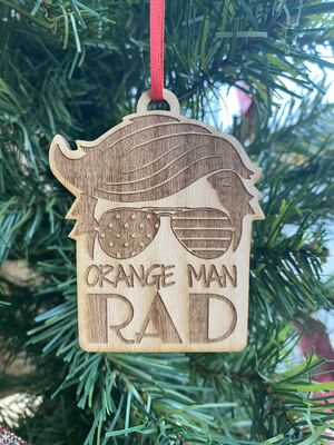 Orange Man Rad Ornament