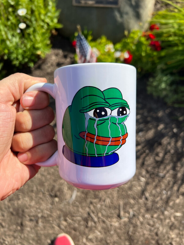 Tears Of Joy Pepe 15oz Mug