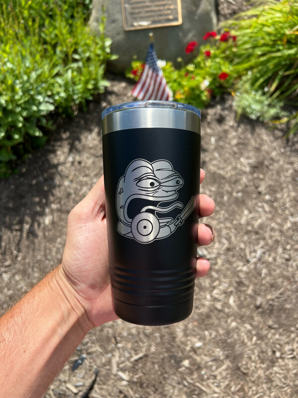 Fighting Pepe 20oz Travel Mug