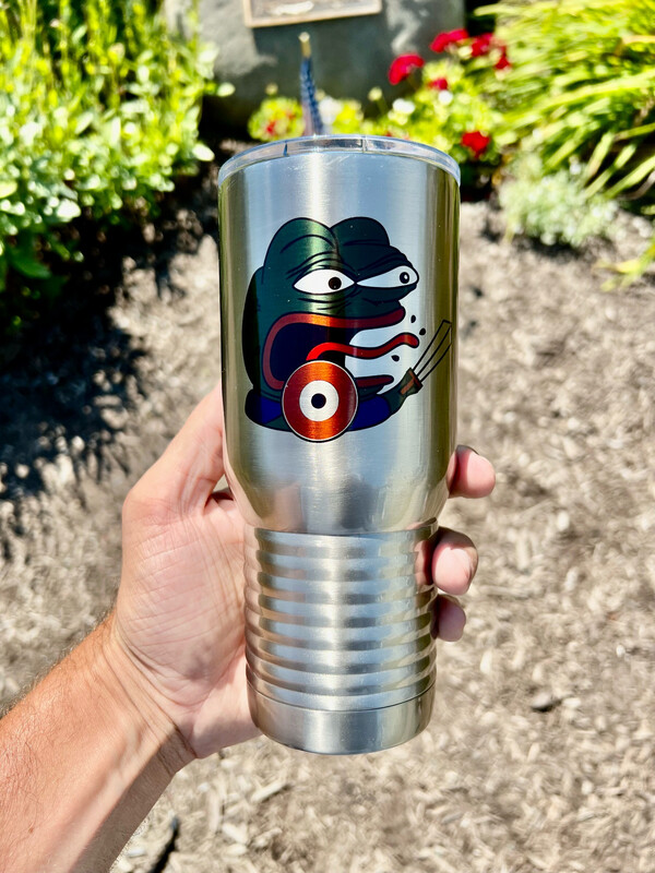 Fighting Pepe 20oz Travel Mug