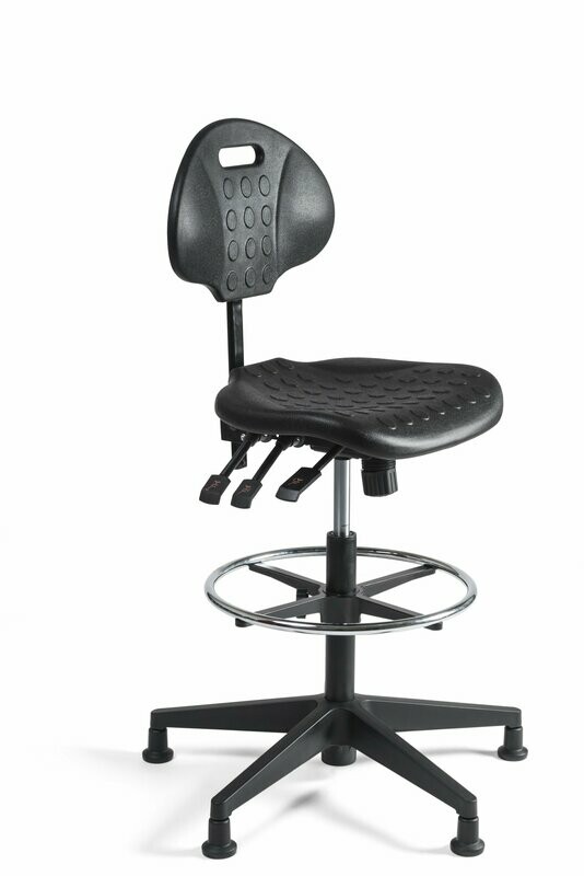 Werkstoel nylon hoog (excl btw)