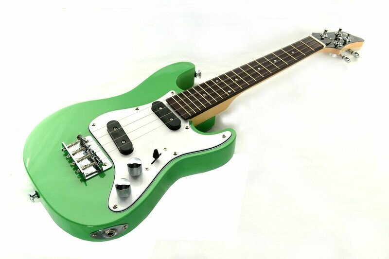 Tenor Ukulele Electric Solid body in Green SC Guitar style by Clearwater - new batch in stock