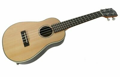 CONCERT ROUND BACK ELECTRO ACOUSTIC UKULELE WITH SOLID SPRUCE TOP IN SATIN FINISH BY CLEARWATER - MODEL UCW7R - 10% lower price than our Amazon and eBay listings