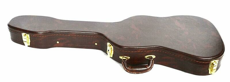 HARDCASE ELECTRIC GUITAR HARD CASE STRAT SHAPE ETC FULLY PADDED IN BROWN