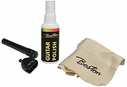 ELECTRIC ACOUSTIC GUITAR REPAIR & MAINTENANCE KIT - POLISH, CLOTH & STRING WINDE