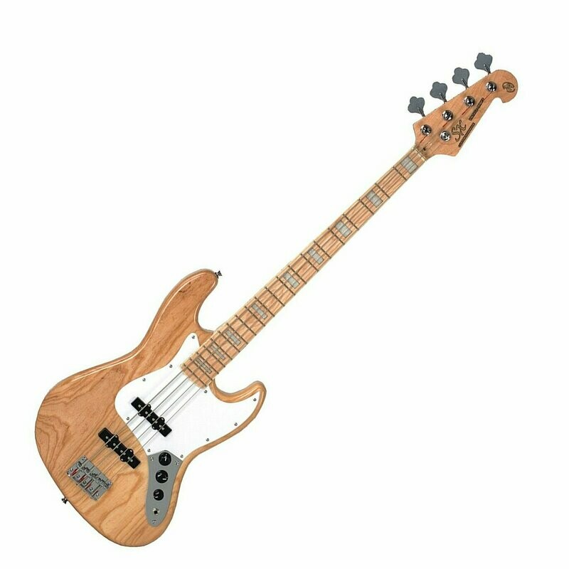 SX BASS GUITAR JAZZ STYLE STUNNING AMERICAN NATURAL WHITE SWAMP ASH BODY