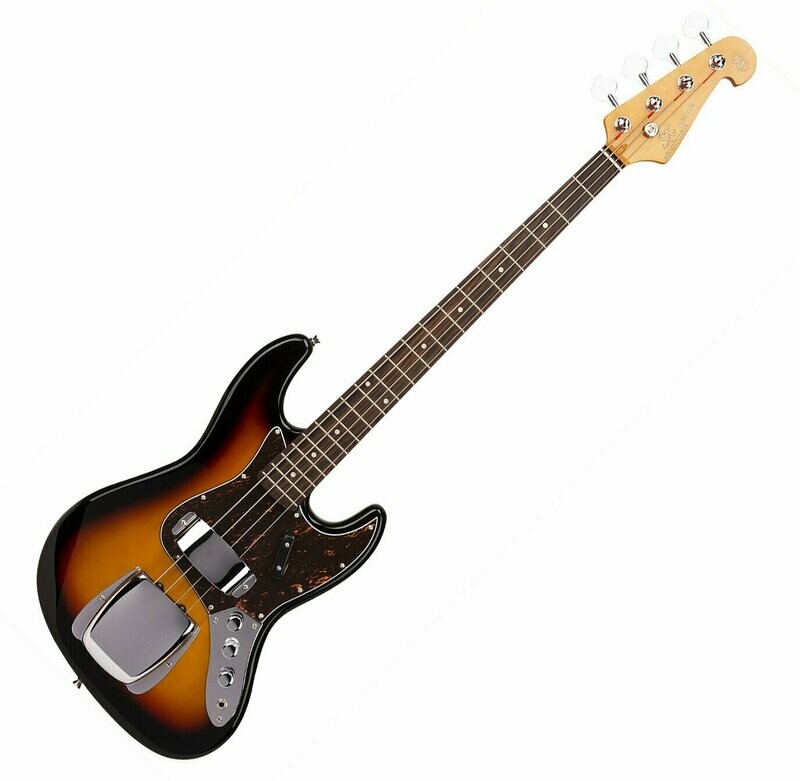 SX ELECTRIC BASS JAZZ STYLE IN VINTAGE SUNBURST - WITH GIG BAG