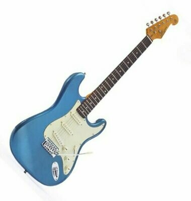 Electric Guitar SC Style Stunning Blue solid body with Gig Bag by SX