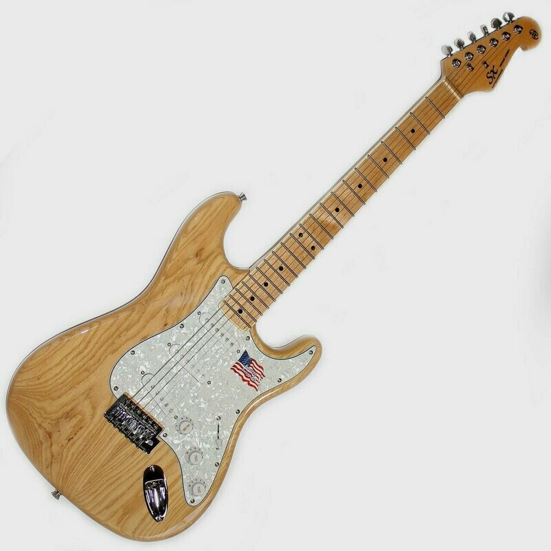 Electric Guitar SC Style White Swamp Ash Body Maple neck and fingerboard by SX