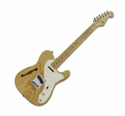 SX ELECTRIC GUITAR SLIMLINE TELE STYLE AMERICAN WHITE SWAMP ASH FINISH