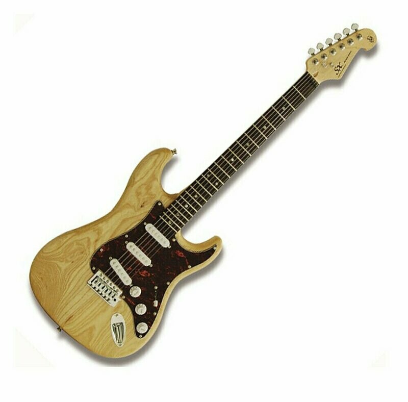 SX ELECTRIC GUITAR STRAT SHAPE STUNNING AMERICAN SWAMP ASH BODY