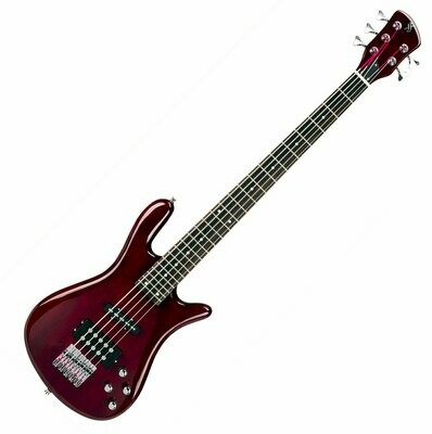 SX ELECTRIC BASS 5 STRING ARCHED BODY STUNNING WINE RED FINISH ACTIVE PICKUPS