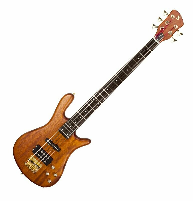 SX ELECTRIC BASS 5 STRING ARCHED BODY NATURAL SATIN FINISH