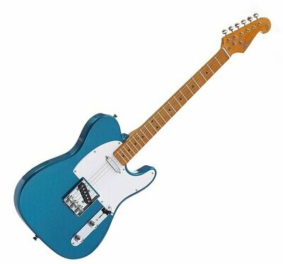 SX ELECTRIC GUITAR TELE SHAPE SOLID BODY IN BLUE FREE GIG BAG