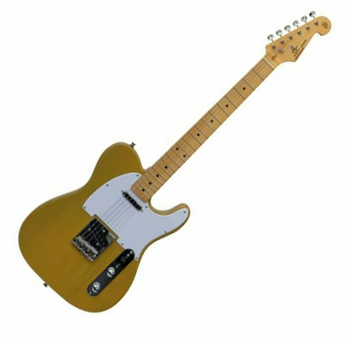 Electric Guitar TC Style in Butterscotch Blonde Maple neck with Gig bag by SX