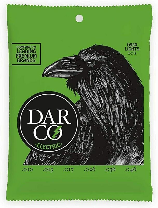 DARCO ELECTRIC GUITAR STRINGS D920 LIGHT 10'S 10-46 NICKEL