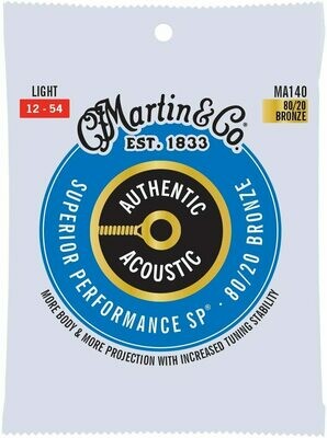 Martin MA140 Acoustic Guitar Authentic SP Bronze 80/20 Light (0.012" - 0.054")