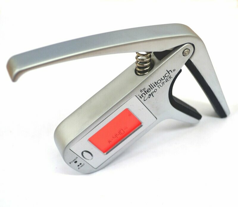 TUNER & CAPO COMBINED - AUTOMATIC & CHROMATIC GUITAR BASS BANJO ETC INTELLITOUCH
