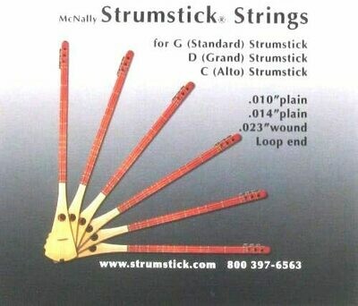 STRINGS MCNALLY STRUMSTICK GENUINE STRINGS FREE INSTRUCTION LEAFLET AND PICK